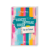Buchcover „Gebete Impulse Segen für die Schule“ von Brigitte Mehler, farbenfrohes Design mit pink, türkis und gelb, Verlag Butzon & Bercker