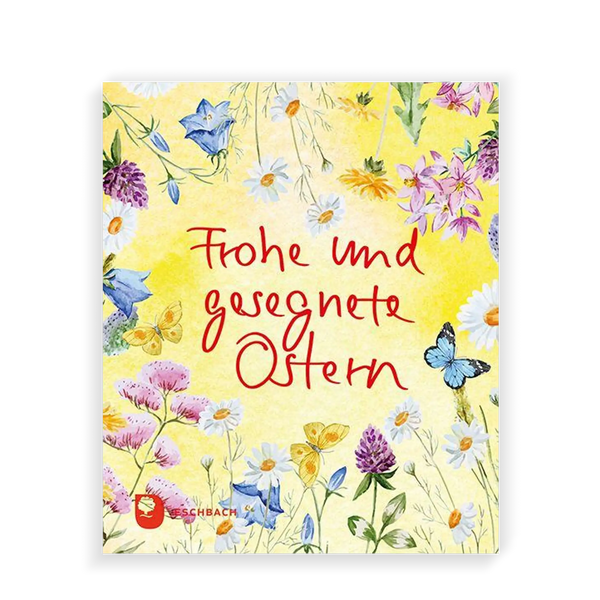 Heftcover „Frohe und gesegnete Ostern“ – spirituelles Geschenkheft mit Osterimpulsen und Segensworten.