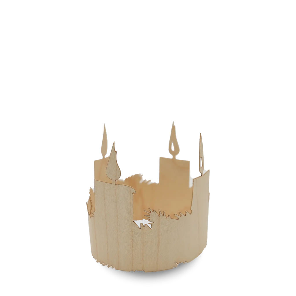 Kranz, aus Holz, 4 Kerzen