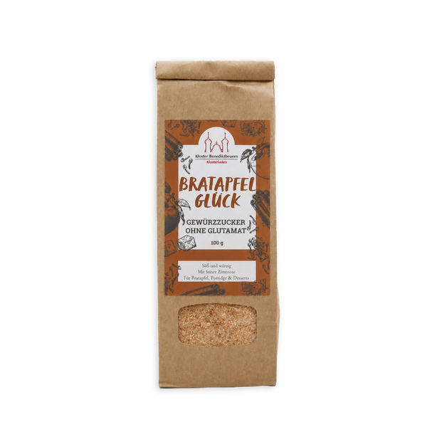 Bratapfel-Gewürzzucker „Bratapfel Glück“ im 100-g-Beutel aus dem Kloster Benediktbeuern