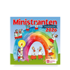 ministranten, wandkalender, regenbogen, osterkerze, bunt