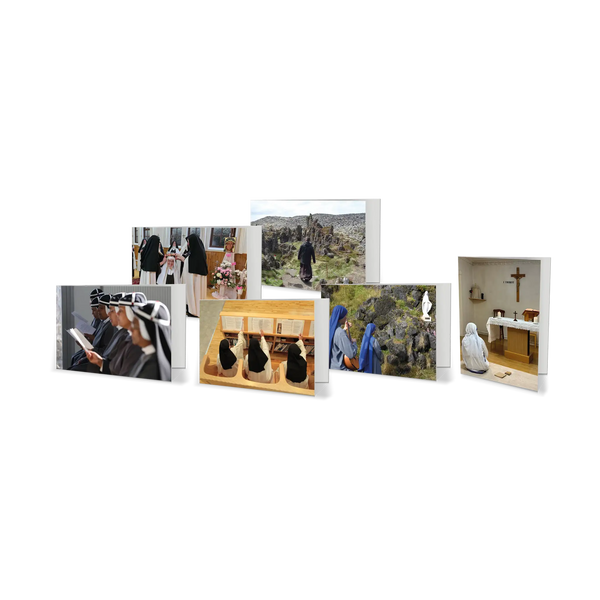 Postkarten-Set „Motive aus der Diaspora – Klöster“ mit Fotografien aus dem klösterlichen Leben.