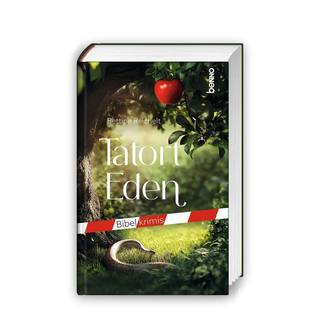 Garten Eden, roter Apfel, Schlange, Baum, Wiese, Sonnenlicht