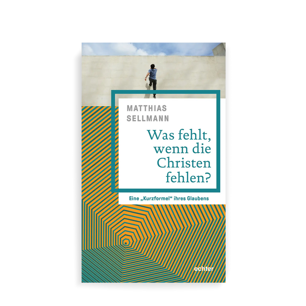 Mensch klettert Wand hinauf, Richtung Himmel, abstraktes Muster mit parallelen Linien