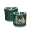 Glaswindlicht mit Krippenszene zu Weihnachten – Maria, Josef und das Jesuskind als stimmungsvolle Weihnachtsdekoration