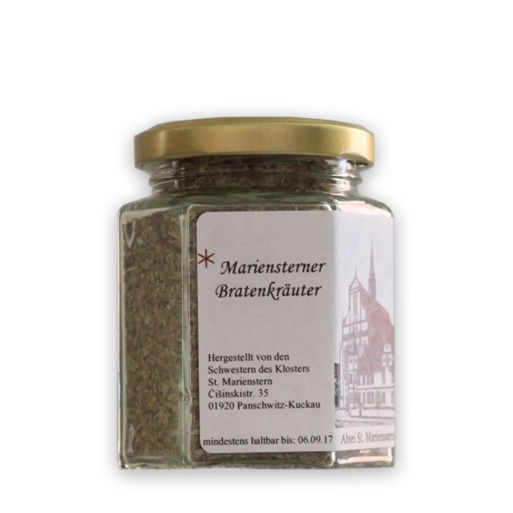 glas, etikett mit bild vom kloster st. Marienstern