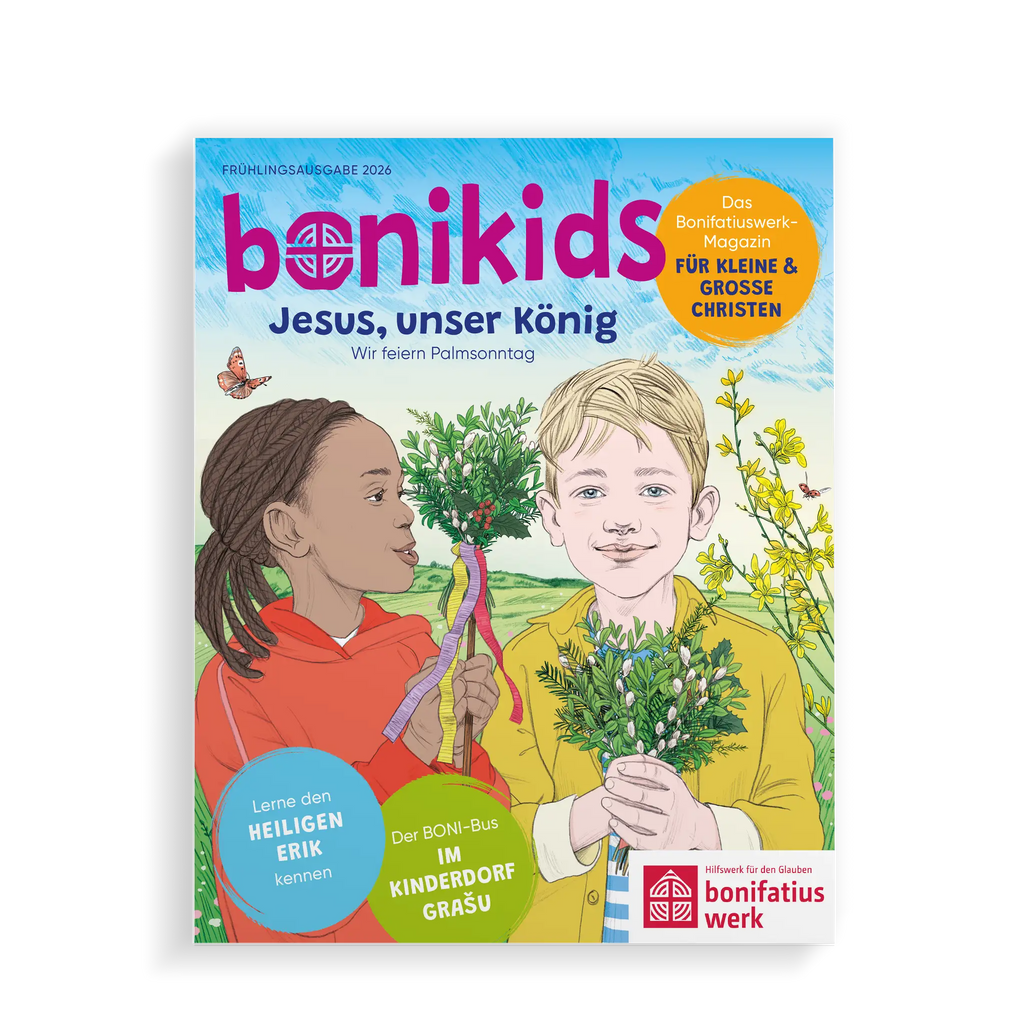 Kinderzeitschrift bonikids Frühlingsausgabe 2026 – christliches Kindermagazin zu Ostern