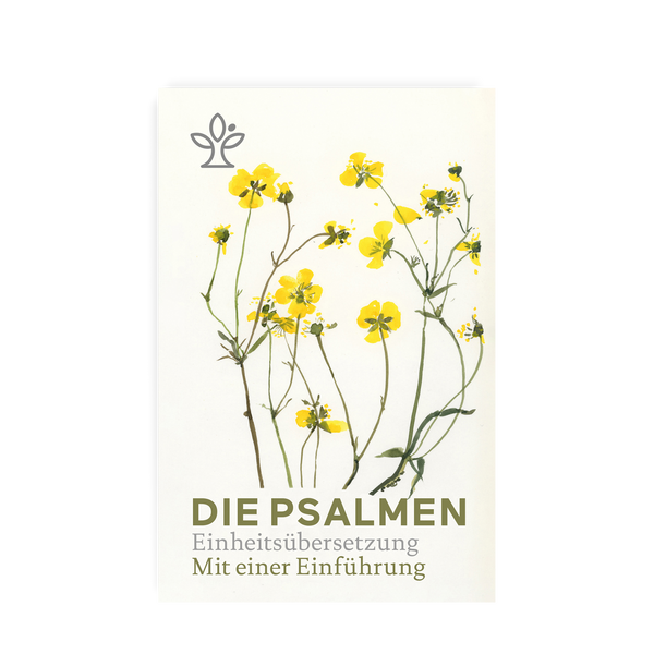 Buchcover Die Psalmen - Einheitsübersetzung mit einer Einführung mit gelben Hahnenfußblüten
