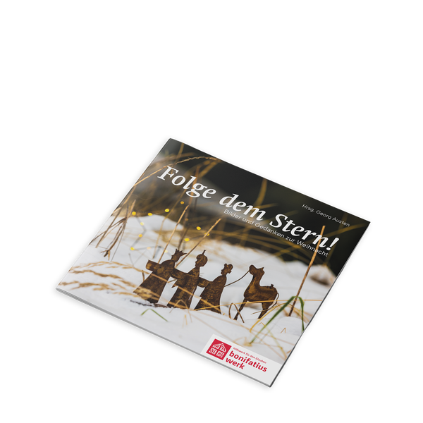 Buch Folge dem Stern mit den Heiligen drei Königen auf dem Cover durch Schnee
